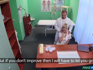 Naughty Doctor Gives A Massage To His Nurse And Receives Head