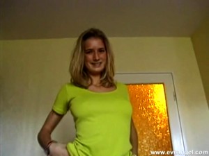 Lustful Blonde Wearing Pantyhose Gets Fucked In Standing & Other Poses