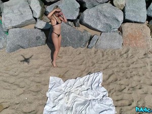 Blonde, Couple, Outdoor, Public, Reality