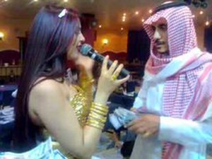 Arabic Man In Dubai Night Club