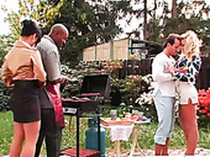 Barbecue Party Turns Into A Hot Group Fuck With Sexy Dick Hungry Sluts