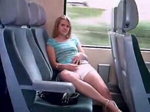 Hussy Amateur Girl Masturbates In Public On A Train