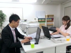 Hardcore Fucking On The Office Table With A Sexy Japanese Secretary