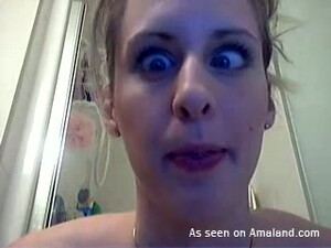Slim Chick With Juicy Titties Takes A Shower And Masturbates There