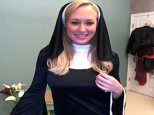 This Busty Lady Defines The Term MILF And She Loves To Dress Up As A Nun
