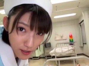 Japanese Nurse Iioka Kanako Enjoys Sucking A Dick On The Bed