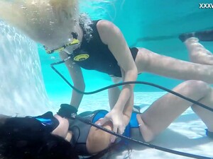 Wild Underwater Scuba Diving Fun With A Voracious Lesbian Vodichkina