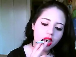 Brunette, Fetish, Homemade, Smoking, Solo, Webcam