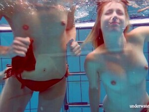 Marusia And Melisa Darkova Underwater Lesbos
