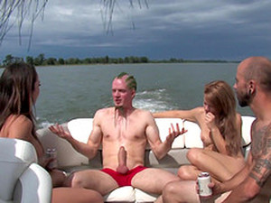 Lucky Guys Get Their Dicks Pleased By Cute Kathy Rose And Her Friends