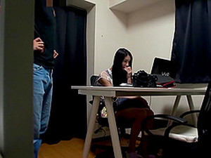 Cute Japanese Teen Gets Fucked By Her Boss On The Job