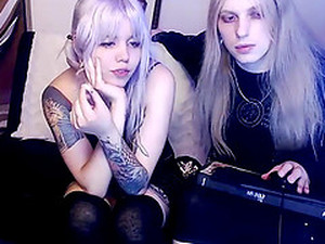 Goth Emo Teen Gets Abused On Webcam For Money