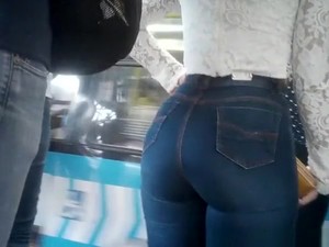 Brazilian Girl Big Booty In Thigh Jeans