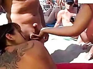 Sex On A Public Beach In Spain